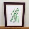 Paper cut Art - Cricket Picture, Cricketer, Sport, Hand cut art - silhouette