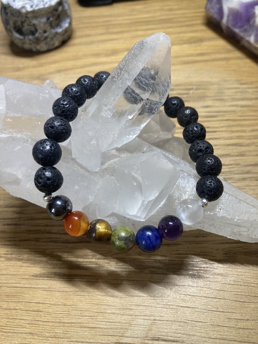 Image of Chakra Aromatherapy Crystal Bracelet