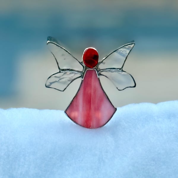 Stained Glass Woodland Fairy - pink