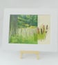 Textile art panel - ready to frame