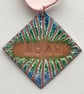Personalised 'Name' Enamelled Copper Christmas Decoration - Image 8