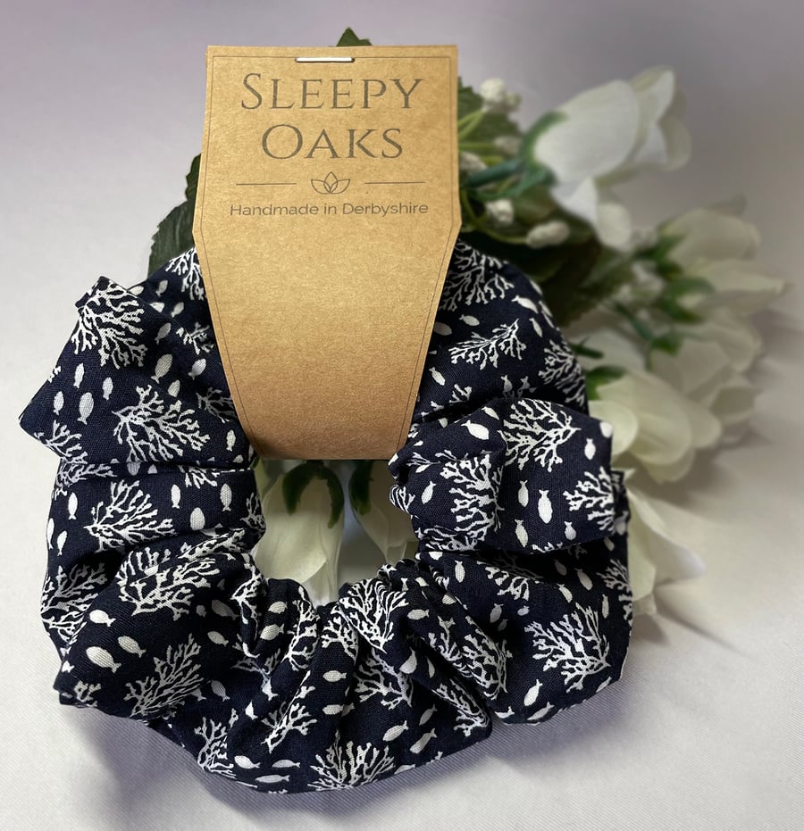 Hair Scrunchie - 'If wishes were fishes'