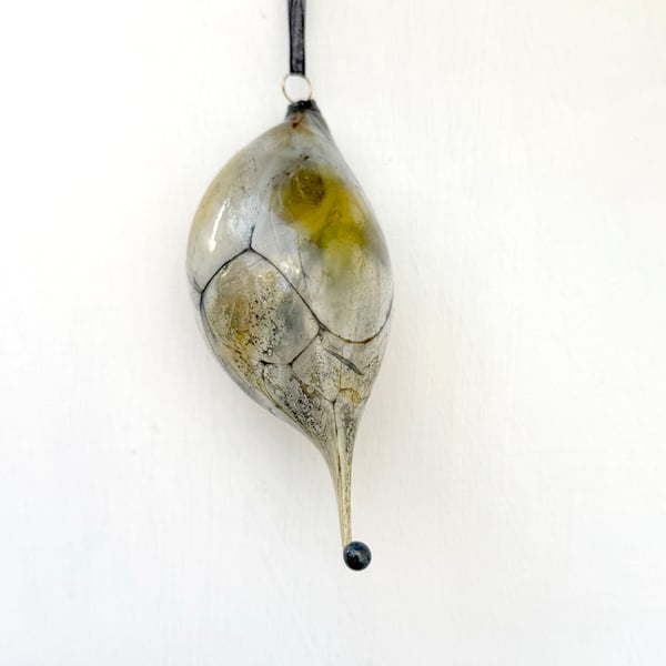 Blown Glass Gold Lustre Decoration