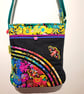 Handbag with colorful flowers and butterflies  - Image 8