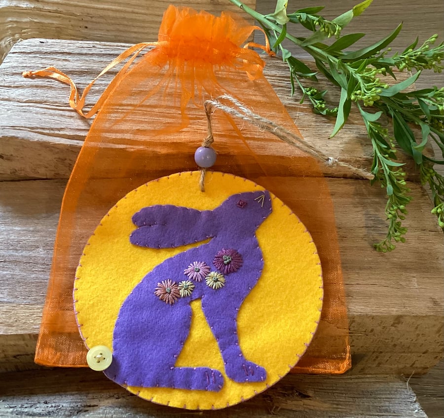 Felt Stargazing Hare