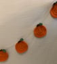 Handmade crochet pumpkin bunting  - Image 6