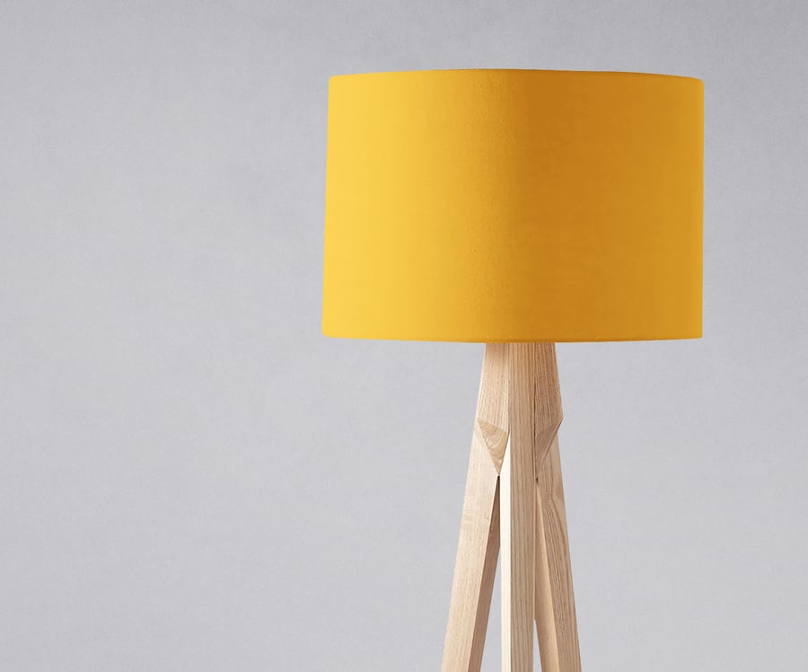 Plain Yellow Lampshade, Ceiling or Table Lamp