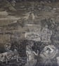 Echoes of the past, aquatint with etching and gold varnish, on paper, signed - Image 1