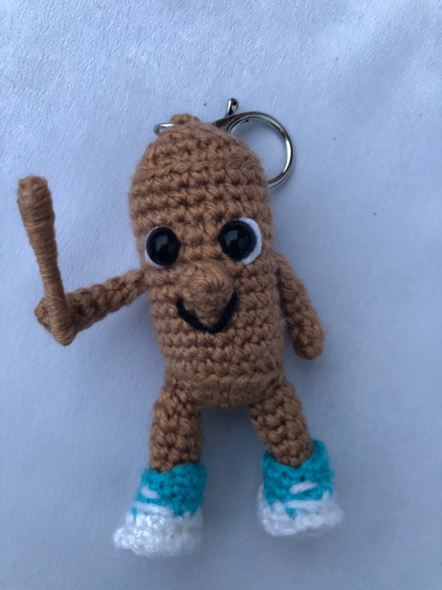 Handmade crochet keychain – Italian Brainrot collection Thung Thung sahur