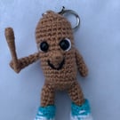 Handmade crochet keychain – Italian Brainrot collection Thung Thung sahur