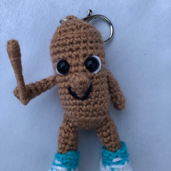 Handmade crochet keychain – Italian Brainrot collection Thung Thung sahur