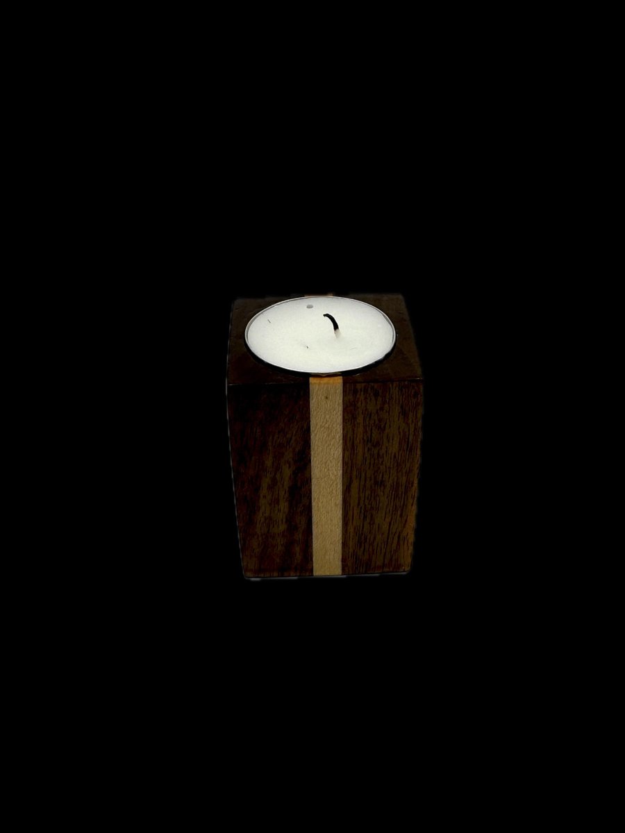 Candle Holder - Walnut & Maple