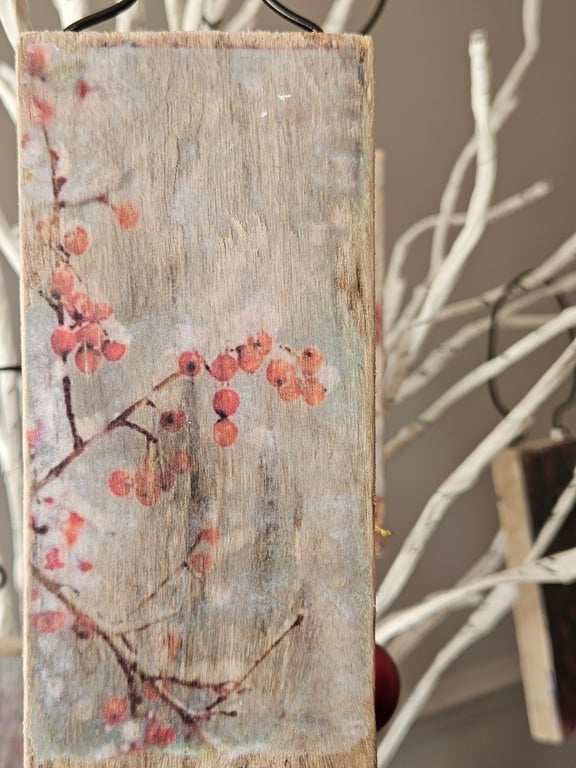  Berry Tree Rustic Handmade Hanger - Reclaimed Wood pallet