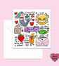 Bestie card for your best friend or bff with lots of puns and cute illustrations - Image 9