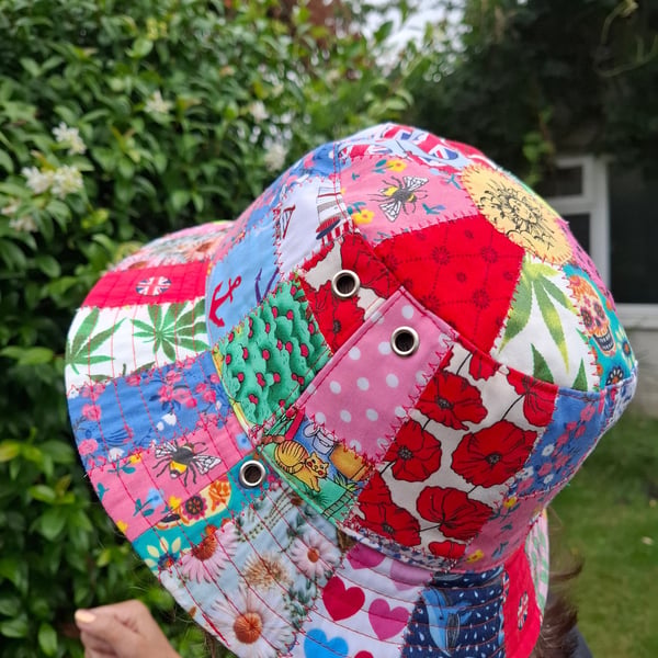 Festival style summer bucket hat