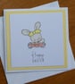 Yellow Polka Dot Easter Card - Bunny - Image 1
