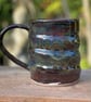 Wheel Thrown Stoneware Swirly MadeWithMud Mug - Image 1