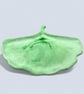Light Green Marbled Ginkgo Leaf Trinket Tray  - Image 4