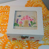 Trinket Box, Jewellery Box, pink toadstool