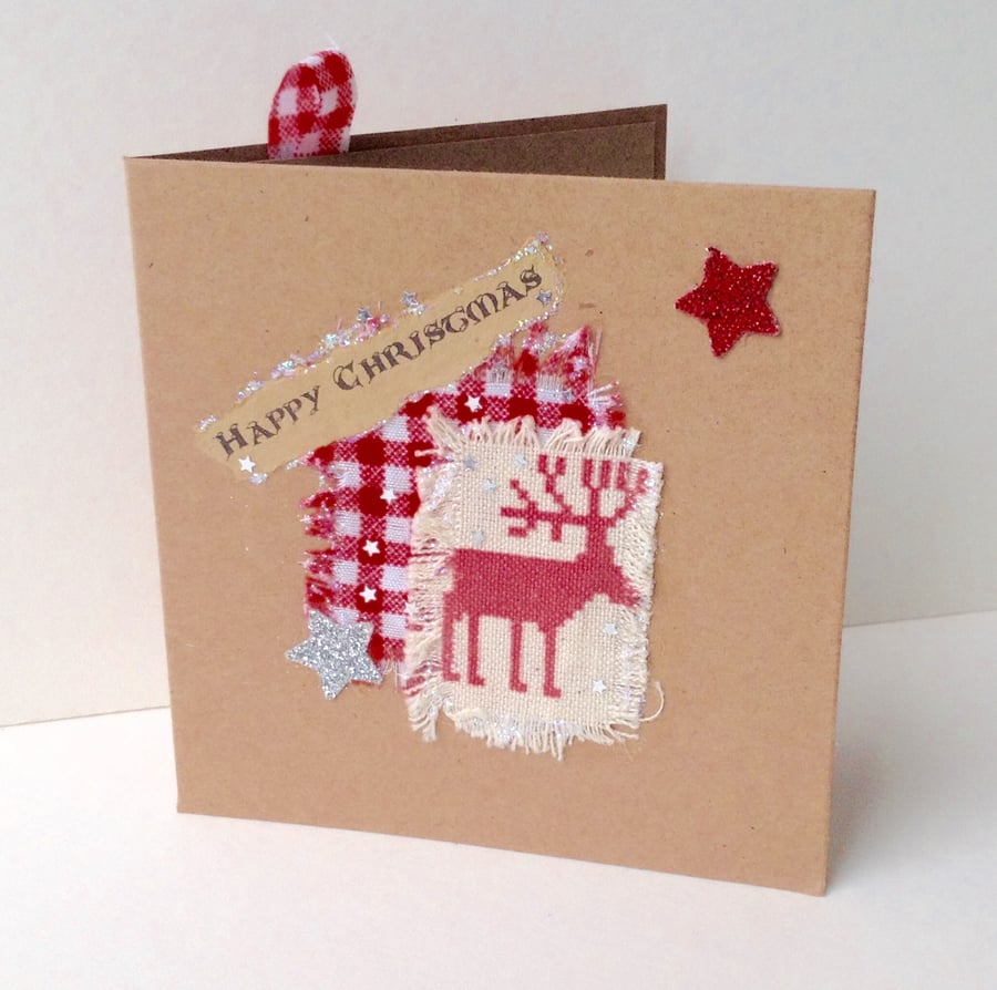 Christmas Cards,Collage Designs,PK of Six,Handmade Xmas Cards