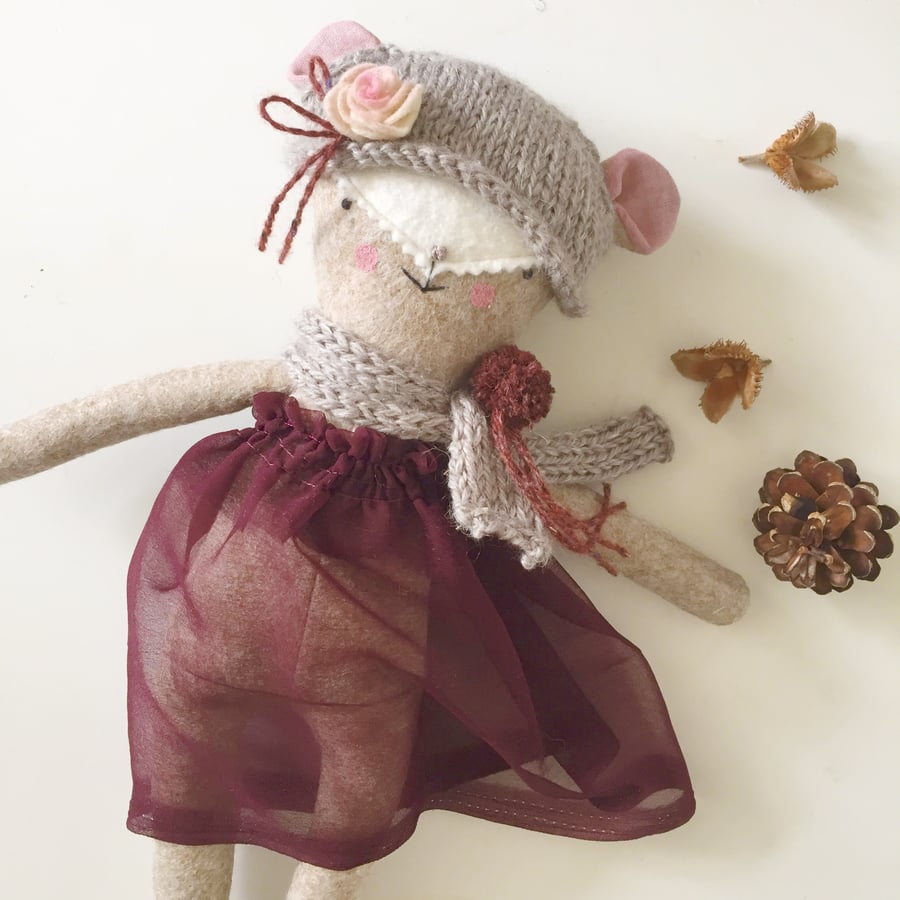 Cerise - Heirloom Mouse Doll