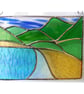 Tropical Beach Stained Glass Picture Landscape 002 - Image 3