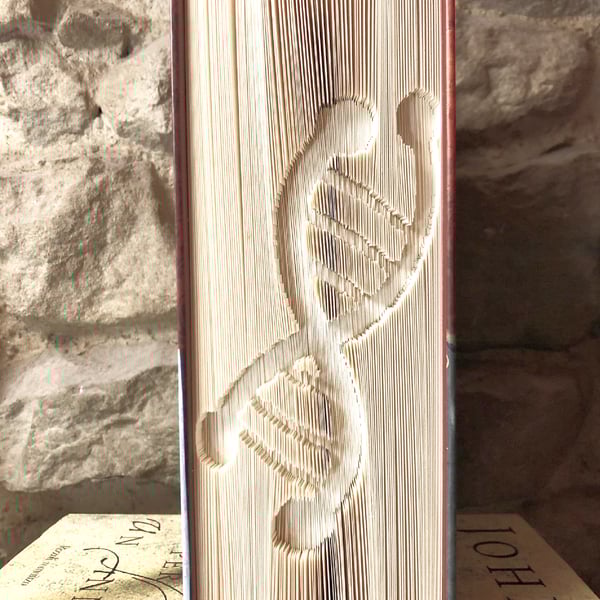 DNA Cut & FOLD Book Folding Pattern - EMAILED PDF PATTERN