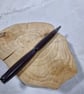 Hand Turned Epoxy Twist Pen - Red and Purple with Gun Metal Plating - Image 4