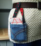 Up-cycled Denim Phone Holder and Earphone Tidy - Image 2