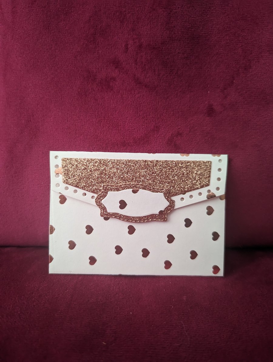 Rose Heart Gift Card Holder 