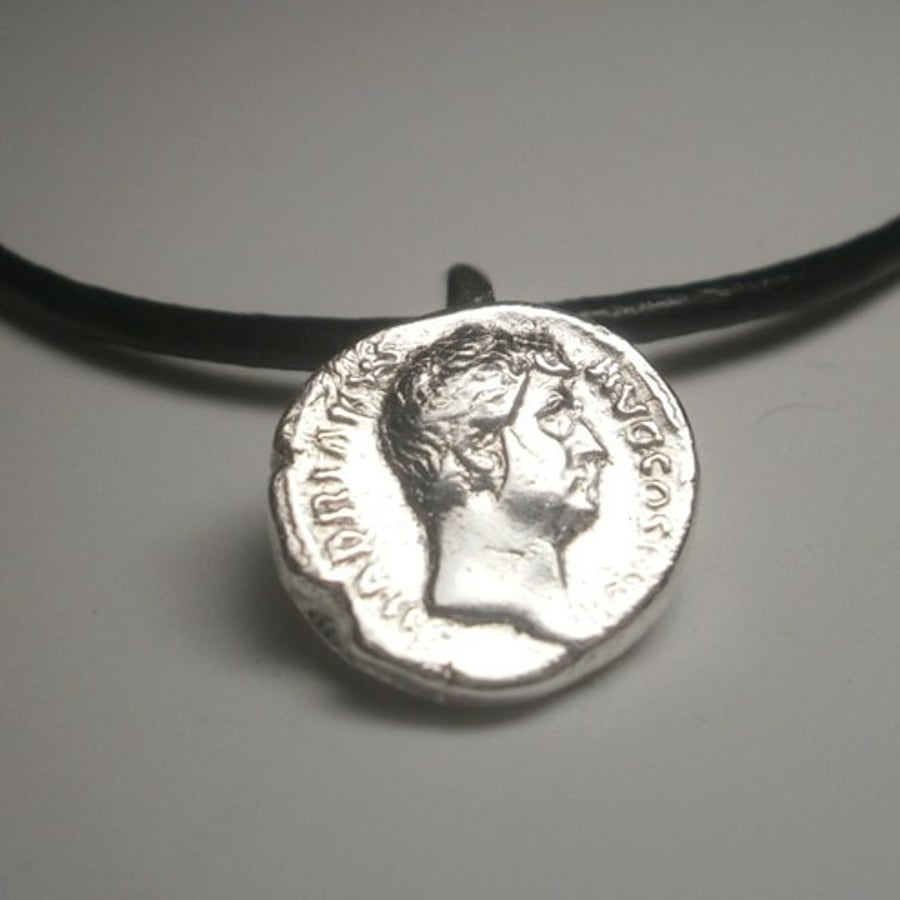 Roman Silver Coin Pendant