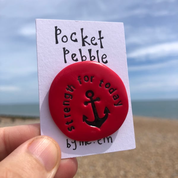 Strength For Today  Pocket Pebble