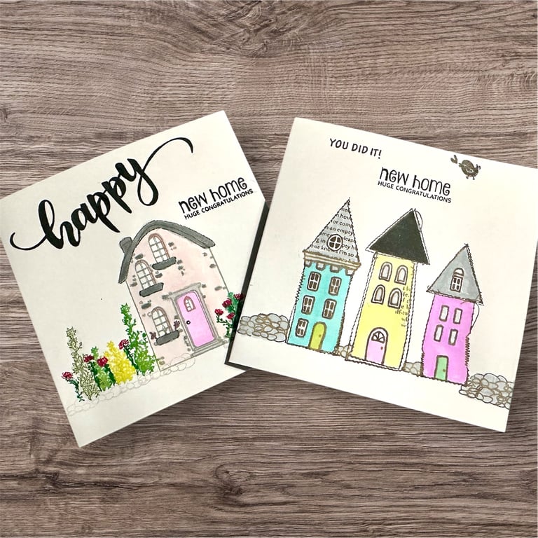 New home,  house move cards, congratulations on the move, you did it.