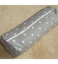 Bolster Cushion Cover 16" x 6" Cylinder Neck Roll Polka Dots Grey White Spots - Image 3