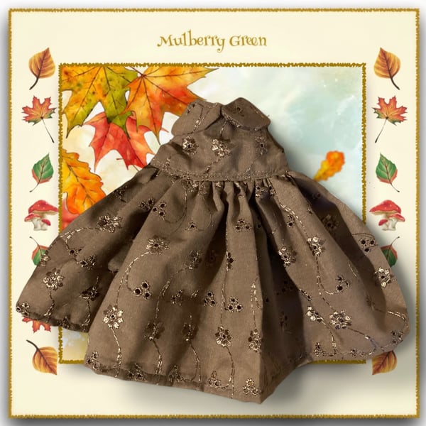 Special Offer - Mocha Broderie Anglais Dress