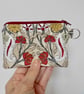 Coin purse in red art nouveau style print - Image 4