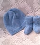 Baby Boy's Jumper Pants Hat and Booties Set, Baby Shower Gift, Custom Make - Image 5