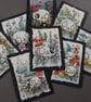 fungi skull - original aceo illustration - Image 9