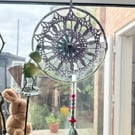 Cotton crochet dream catcher Mandala 