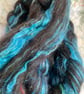 Earth Tide: 100g Blended, Combed Wool Tops for Spinning or Felting