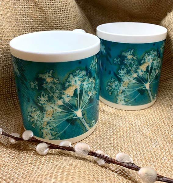 Bone China Cyanotype Cup (x 2)