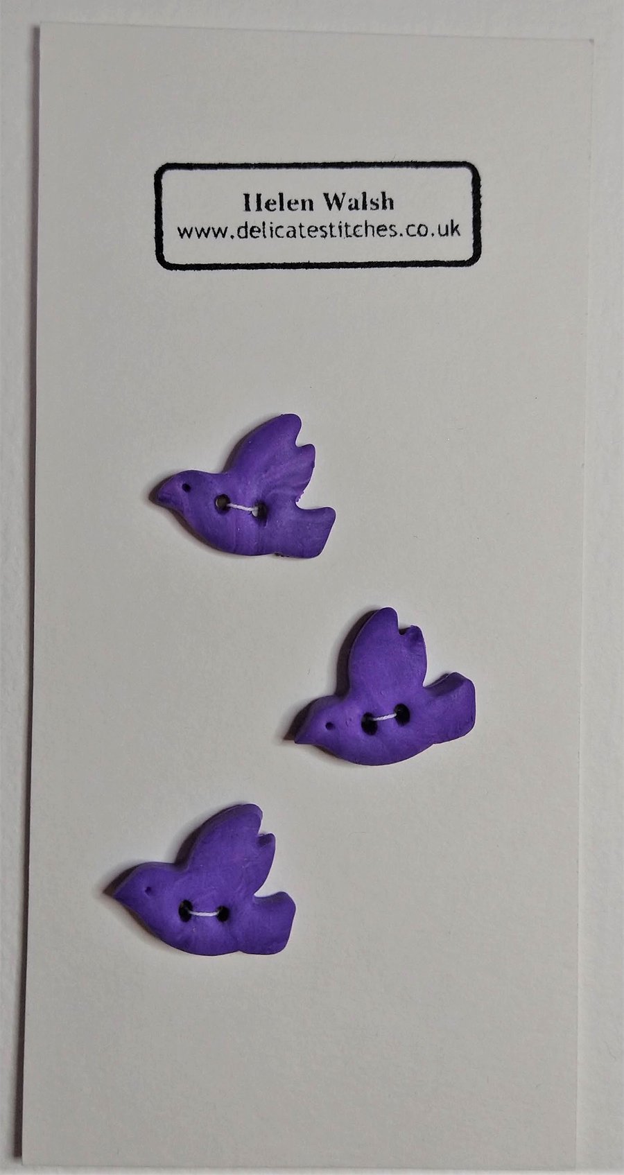 Beautiful Bird Buttons: Three Little Birds