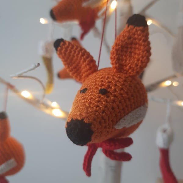 Seconds- Crocheted Fox Decoration