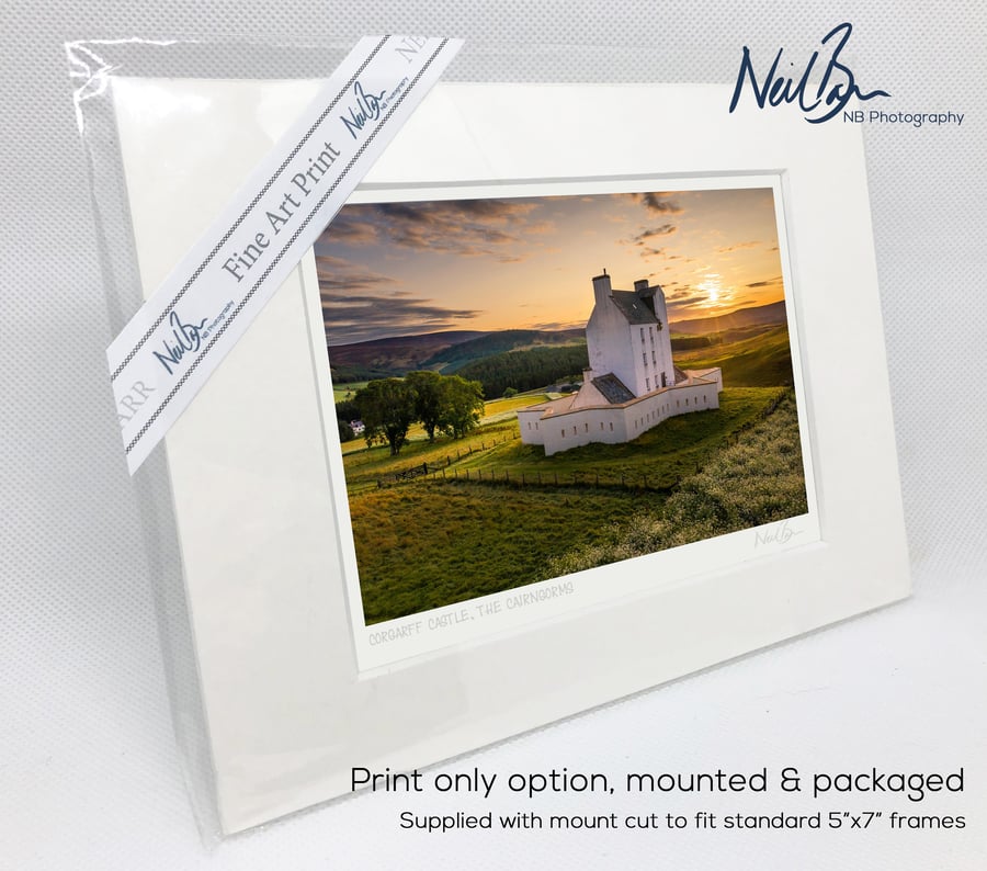 Corgarff Castle, Cairngorms, Scotland - A6 (7" x 5") Unframed Print