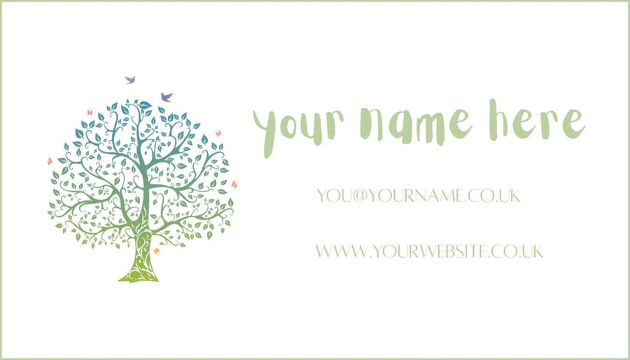 Design No.1 is available as business cards, rewards cards, gift tags, and more. 