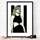 DEBBIE HARRY print,  Blondie Parallel Lines Blondie Music Print, 3 sizes