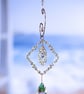 Suncatcher beautiful handmade textured wire work and sparkly beads - Image 3