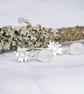 Sterling silver and moonstone earrings inspired by lichen - Image 7