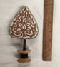 Simple little lino print tree on linen - Image 7