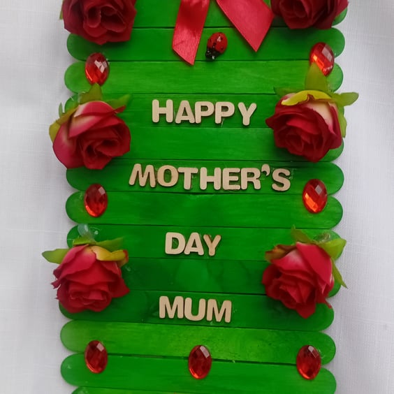 Handmade Mother's day wall hanging decoration.